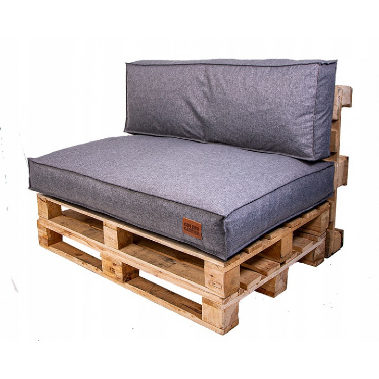 Paletové sedenie Golden Garden GG69 - podsedák a vankúš 120cm x 80cm x 15cm penový granulát melange svetlý 1